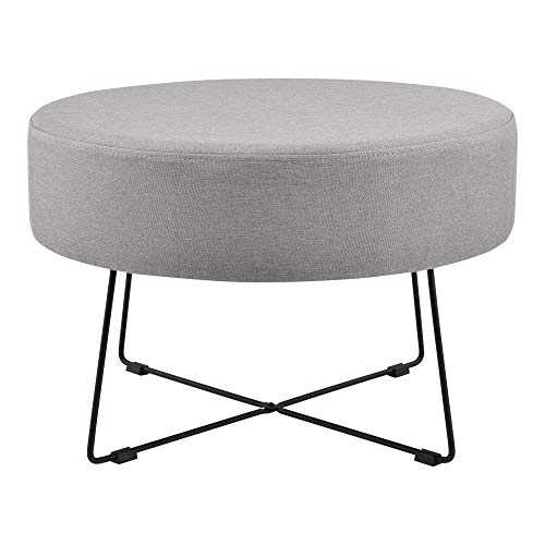 [en.casa] Mesa de Centro Mesa Auxiliar Redonda 40 x 60 cm Mesita de Noche Mesa de café y té Gris y Negro