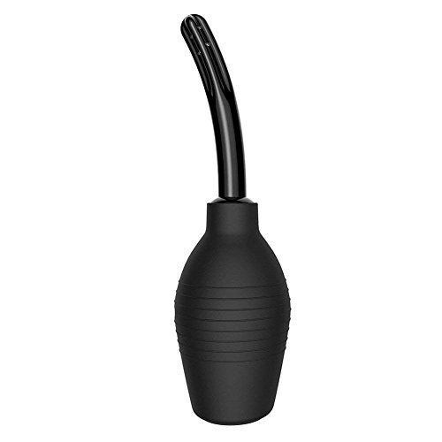 Enema Bulbo de Primera Calidad de 310ml Ducha Vaginal de Silicone Limpiador Anal Ducha Anal y Vaginal y Laxante Limpiador Vaginal para Hombres y Mujeres (NEGRO)