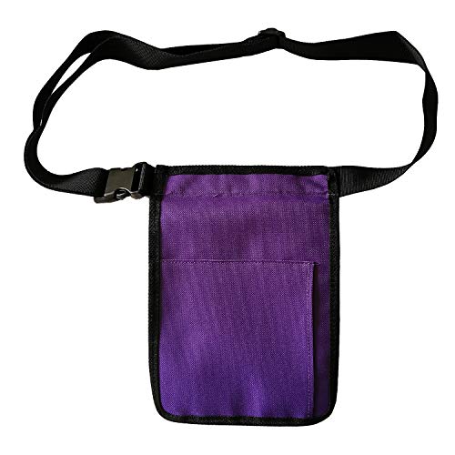 Enfermera Utility Organizador Cinturón Riñonera Bolsa de la cadera Paquete de la cintura Bolsa Bolsa para tijeras médicas Kit de cuidado de la herramienta, Morado (, 85