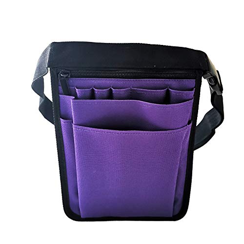 Enfermera Utility Organizador Cinturón Riñonera Bolsa de la cadera Paquete de la cintura Bolsa Bolsa para tijeras médicas Kit de cuidado de la herramienta, Morado (, 85