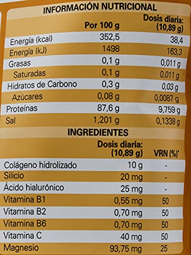 Epaplus Articulaciones Colágeno + Silicio + Ácido Hialurónico INSTANT (653.72 gr, sabor vainilla)