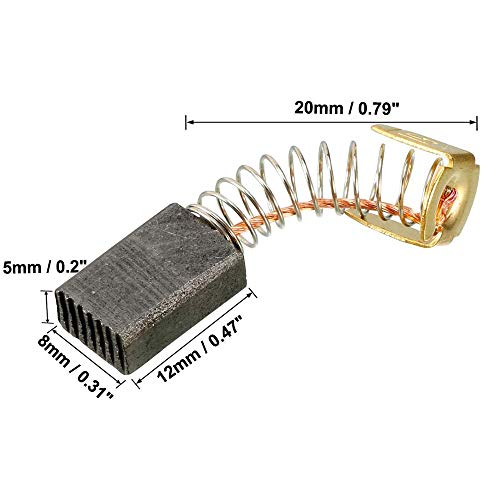 Escobillas de Carbón Motor de Carbón,10 Pcs Carbones para lavadora,5 * 8 * 13 mm Motores con Cepillo de Carbón Compatible con Motor para Lavadora de Bosch Siemens