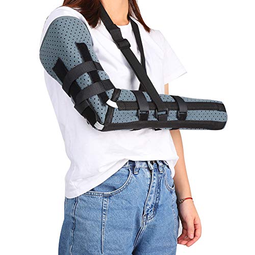 Eslinga de codo, unisex Eslinga de brazo Codo Soporte de húmero Férula Soporte de recuperación de lesiones en el brazo para huesos rotos Eslinga de brazo con soporte acolchado en el hombro