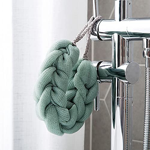 Esponja de Baño,Forreen 5 Piezas Cepillo de Baño Malla de Esponja de Ducha Esponja de Malla de Trenzas Elásticas de Ducha de Baño Accesorios de Baño para Mujeres Los Hombres Exfolian