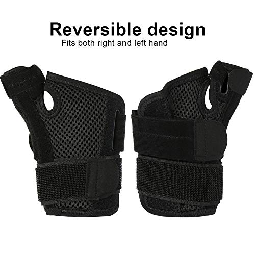 Estabilizador de pulgar reversible, férula estabilizadora de pulgar y muñeca para aliviar el dolor en el dedo pulgar, artritis, tendinitis y esguince, mano derecha e izquierda universal