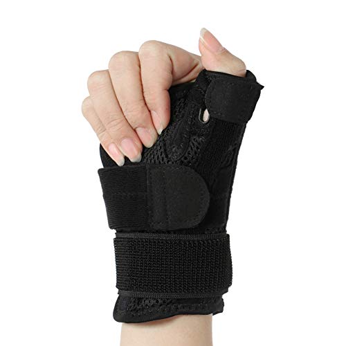 Estabilizador de pulgar reversible, férula estabilizadora de pulgar y muñeca para aliviar el dolor en el dedo pulgar, artritis, tendinitis y esguince, mano derecha e izquierda universal