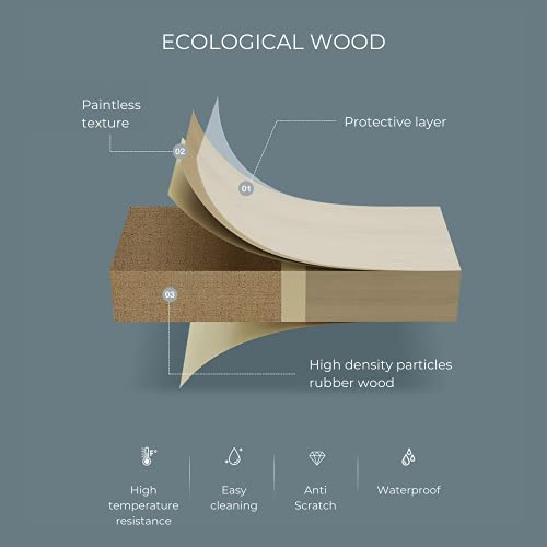 Estante Superior Inodoro. Estante Almacenamiento Ahorra Espacio de 3 Niveles. Estantería Baño Encima Inodoro de Madera E1 y Acero.