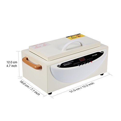 Esterilizador Estético Aire Caliente Autoclave Esterilizador - Esterilizador Inteligente de Alta Temperatura Actualizado para la Esterilización de Uñas Dentales para Toallas