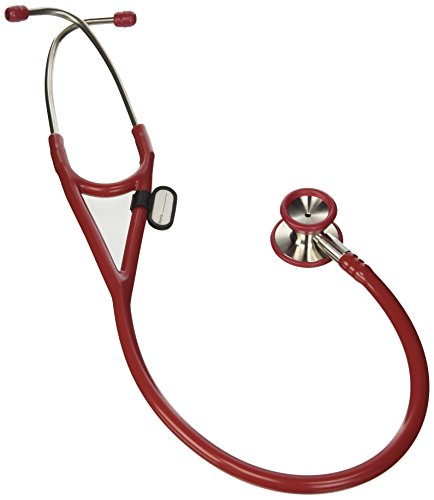 Estetoscopio Cardiology, tubo de burdeos, estetoscopio tipo littmann, estetoscopio cardiológico profesional