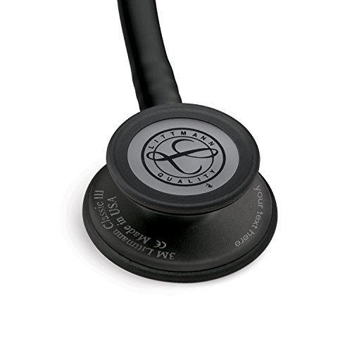 Estetoscopio Littmann Classic III Personalizado con Grabado + Linterna Pupilar (Black Edition)