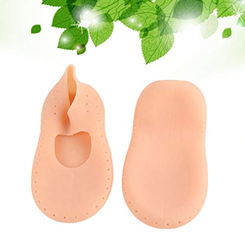 EXCEART Calcetines para El Cuidado de Los Pies Gel de Silicona para Pies Anti-Grietas Protector para El Cuidado de Los Pies Prevenir La Fascitis Plantar Metatarsalgia Callos Callos Tamaño de Ampolla S