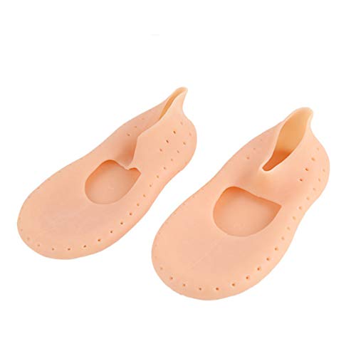 EXCEART Calcetines para El Cuidado de Los Pies Gel de Silicona para Pies Anti-Grietas Protector para El Cuidado de Los Pies Prevenir La Fascitis Plantar Metatarsalgia Callos Callos Tamaño de Ampolla S