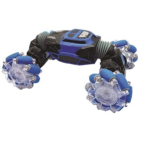 Extreme Crosslander luminoso coche de control remoto todo terreno, control remoto, pulsera de control gestual, recargable, juego de acción electrónico, azul / negro, RC50