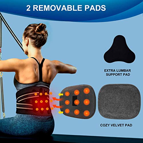 Faja lumbar para hombre y mujer con apoyo flexible y ajustable | Faja deportiva para gimnasio o trabajo | Alivia y previene lesiones (S)