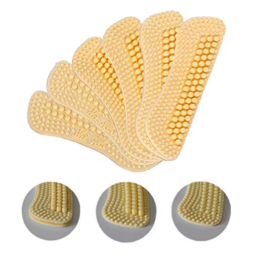 Fanwer 3 Pares Almohadilla de TalóN Espesor de 2 mm A 6 mm TalóN ProteccióN Plantillas High Heels Pads Adecuado Para Zapatos Sueltos Mejora la Comodidad de Tus Zapatos(Beige)