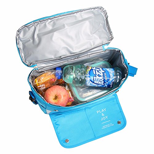 Farity-p Paquete de hielo de nylon - Alquiler de almacenamiento refrigerado fresco paquete de aislamiento silla de coche ipad soporte bolsa de almacenamiento,negro