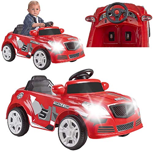 FEBER - Twinkle Car 12V R/C, coche eléctrico de 1 plaza, radiocontrol, 45 min de batería y detalles de coches: faros con luz, 2 marchas, acelerador y freno eléctrico, de 3 a 6 años, FAMOSA (800012263)