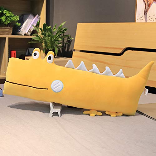 FeiWen Juguete De Peluche Animales De Peluche Dinosaurio Cocodrilo Juguete Decoración Modelo Animal Niños Lindo De Felpa Juguete (Amarillo / cocodrilo)