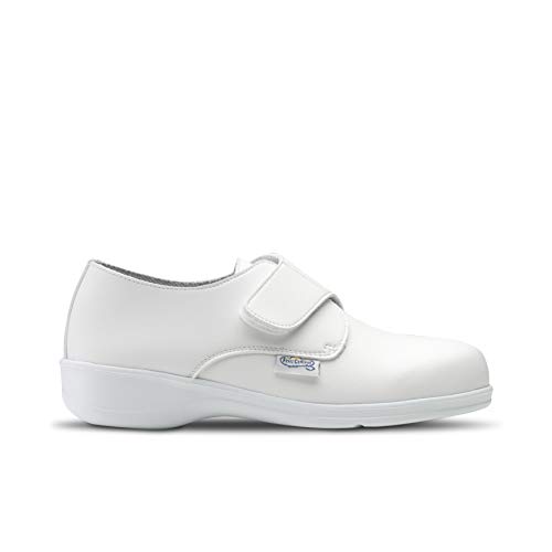 Feliz Caminar - Zapato Laboral Comodón Velcro Blanco, 42