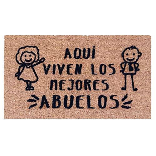 Felpudos Originales Felpudo Mejores Abuelos. Regalos Originales para Abuelos Regalar a Unos Abuelos. Idea Felpudos con Frases Regalos para Unos Abuelos