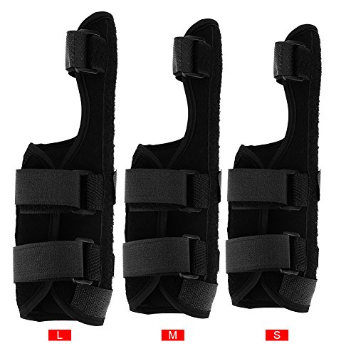 Férula ajustable para el pulgar, protección para el pulgar, soporte transpirable para el pulgar, vendaje de muñeca para esguinces, distensiones para el dolor de artritis, lesiones deportivas(Rechts M)