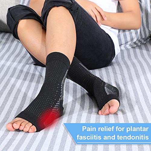 Férula nocturna para la fascitis plantar, Biuzi Drop Foot Support Soporte para la fascitis plantar Alivio del dolor Apoyo para dormir con soportes para el arco y banda elástica Excecise Band Masaje Bo