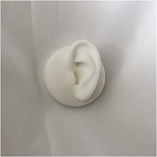 FHUILI Modelo de Oreja Artificial de Silicona Suave - Simulación Pieza del Cuerpo Humano Modelo de Oreja de Silicona - Modelo de Oreja de Silicona Suave - para acupuntura, escogida de oído,1pair