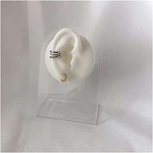 FHUILI Modelo de Oreja Artificial de Silicona Suave - Simulación Pieza del Cuerpo Humano Modelo de Oreja de Silicona - Modelo de Oreja de Silicona Suave - para acupuntura, escogida de oído,1pair