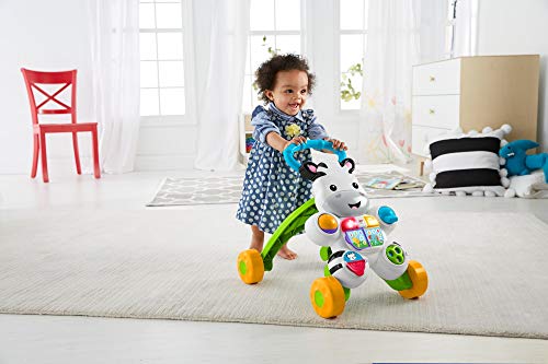 Fisher-Price Fisher-Price-DLD96 Zebra Walker-FR, Multicolor GXC30