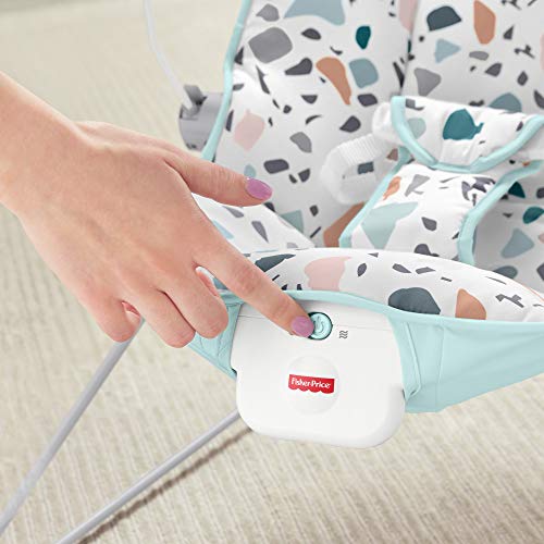 Fisher-Price GWD38 - Terrazzo Bouncer, Hamaca con Vibraciones Relajantes Para Bebés 0+ Meses (Mattel GWD38)