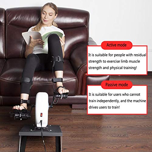 Fisioterapia Electrónica Y Rehabilitación Bicicleta Pedal Entrenador Motorizado Ejercicio De Brazos/Piernas para Discapacitados, Discapacitados Y Sobrevivientes De Derrames,with Base