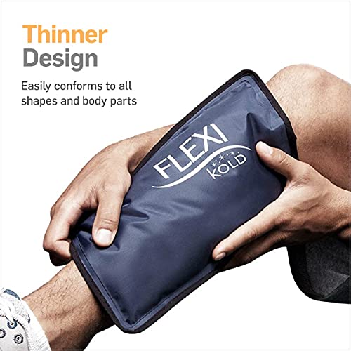 FlexiKold Bolsa Hielo Gel Frío (Tamaño Pequeño 19 cm x 29 cm) – Bolsa Gel Reutilizable Primeros Auxilios para Lesiones Deportivas Golpes Alivio del Dolor Terapia de Frío