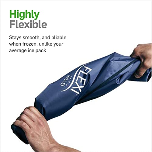 FlexiKold Bolsa Hielo Gel Frío (Tamaño Pequeño 19 cm x 29 cm) – Bolsa Gel Reutilizable Primeros Auxilios para Lesiones Deportivas Golpes Alivio del Dolor Terapia de Frío