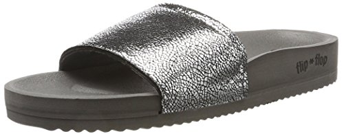 flip*flop Pool Metallic Cracked, Sandalias Mujer, Acero 0170, 38 EU