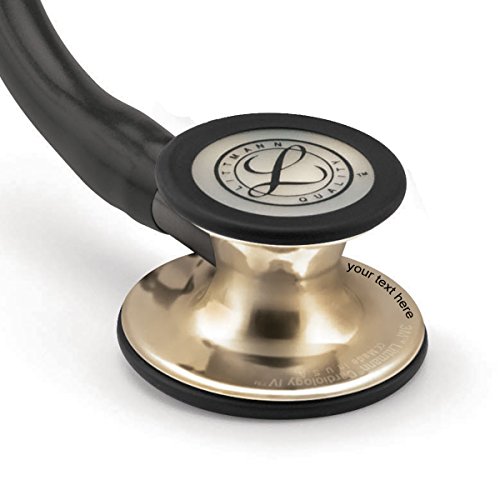 Fonendoscopio Littmann Cardiology IV con Grabado Incluido (Varios colores) (Negro/Champagne Finish)