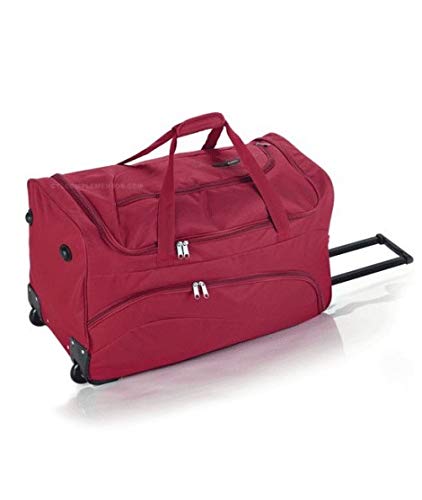 Gabol - Week | Bolso con Ruedas de Viaje Grande de Tela de 73 x 38 x 34 cm con Capacidad para 94 L de Color Rojo