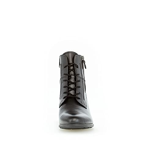 Gabor Mujer Botines, señora Botines con Cordones,Plantilla Desmontable,Botas de Invierno,Medias Botas con Cordones,Negro (Schwarz),38.5 EU / 5.5 UK