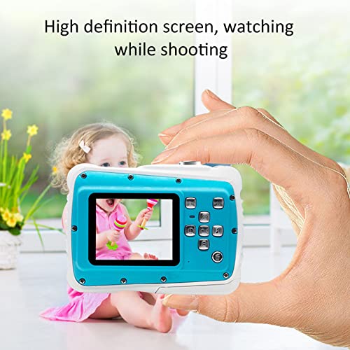 Gaeirt Mini Cámara Digital, 21MP 1080P Cámara Digital a Prueba de Agua con Pantalla de 2 In, Flash Incorporado, Admite Tarjeta Memoria 32G, Cámara de Vlogging para Viajes, Niños, Principiantes