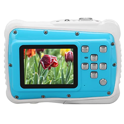 Gaeirt Mini Cámara Digital, 21MP 1080P Cámara Digital a Prueba de Agua con Pantalla de 2 In, Flash Incorporado, Admite Tarjeta Memoria 32G, Cámara de Vlogging para Viajes, Niños, Principiantes