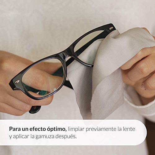 Gamuza Microfibra Antivaho Premium para Gafas y Todo Tipo de Lentes | Paño Anti-Vaho de Limpieza en Seco | No se necesitan Líquidos Adicionales