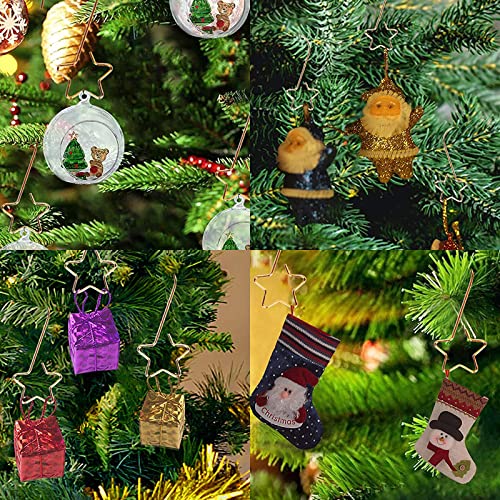 Ganchos para Colgar Bolas y Decoraciones Perchas navideñas en Forma de S Ganchos para decoración de árboles de Navidad para Adorno árbol de Navidad Navidad Fiesta cumpleaños Boda Halloween 40 Piezas