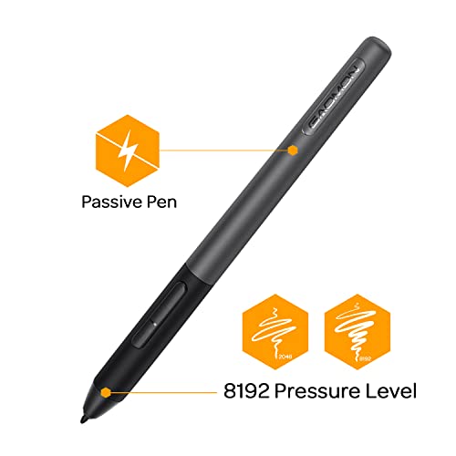 GAOMON PD1161 11.6" Gráfica Tableta Dibujo con Pantalla IPS HD 8 Teclas de Atajo y Stylus de 8192 Niveles sin Batería