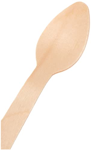 García de Pou 100 Unidades - Cucharillas Café 11 cm Natural Madera