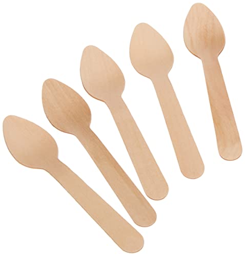 García de Pou 100 Unidades - Cucharillas Café 11 cm Natural Madera