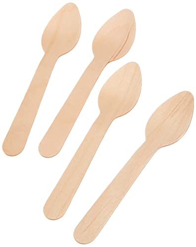 García de Pou 100 Unidades - Cucharillas Café 11 cm Natural Madera