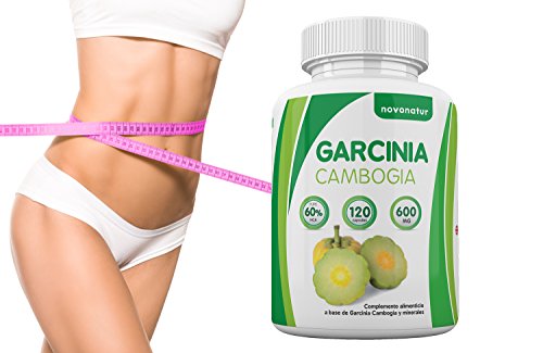 Garcinia Cambogia, 100% puro extracto de Garcinia Cambogia al 60% de HCA, 120 capsulas, supresor natural del apetito y quema grasas natural, enriquecido con Zinc y Cromo, favorece la perdida del peso