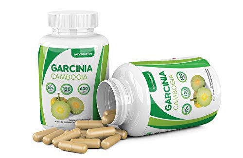 Garcinia Cambogia, 100% puro extracto de Garcinia Cambogia al 60% de HCA, 120 capsulas, supresor natural del apetito y quema grasas natural, enriquecido con Zinc y Cromo, favorece la perdida del peso