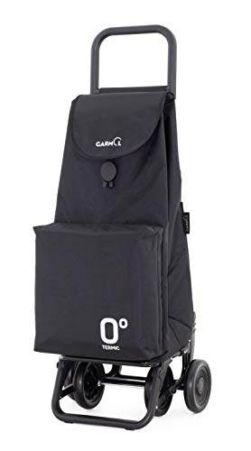 Garmol Carro Compra, Negro, 66L