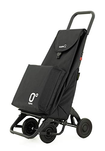 Garmol Carro Compra, Negro, 66L