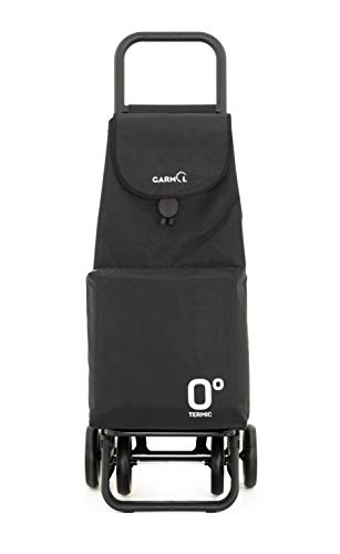 Garmol Carro Compra, Negro, 66L